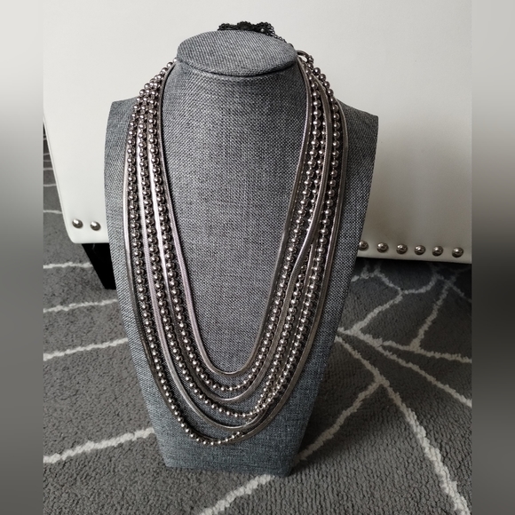 Multi Strand Tiered Necklace - Picture 9 of 16